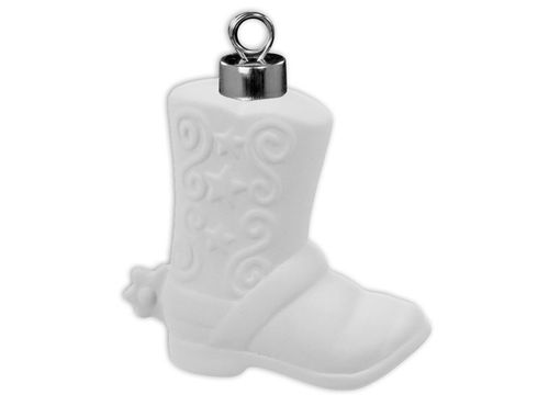 Ceramic Cowboy Boot Ornament