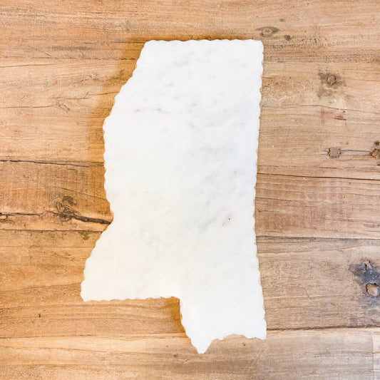 Mississippi Shaped Marble Serving Board