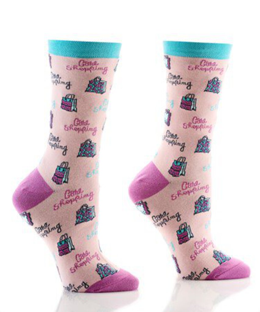 Women's Crew Sock, Gone Shopping