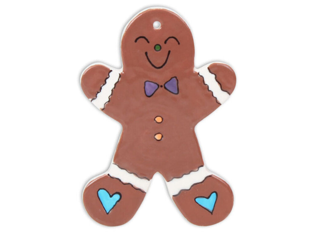 Ceramic Gingerbread Man Ornament