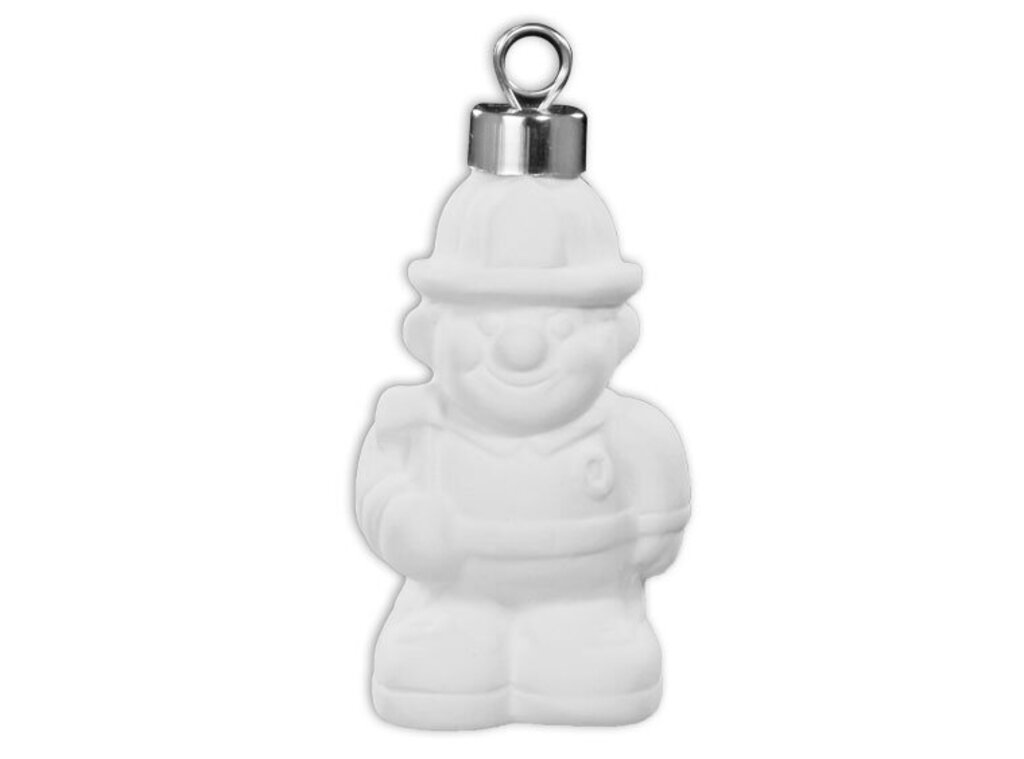 Ceramic Fireman Ornament