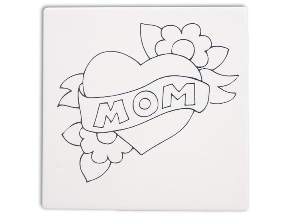 Mom Heart Tile