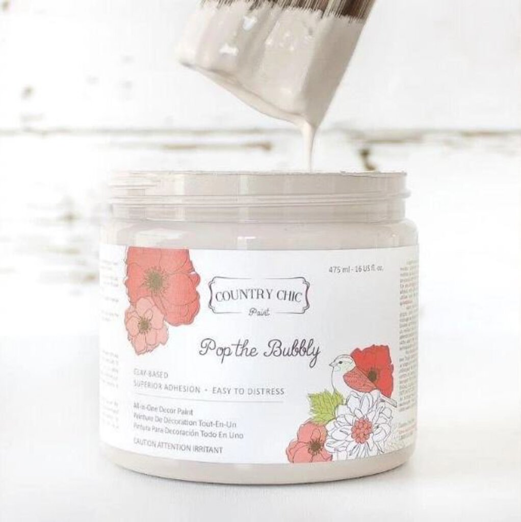Country Chic All in One Decor Paint- Pop the Bubbly- 4oz