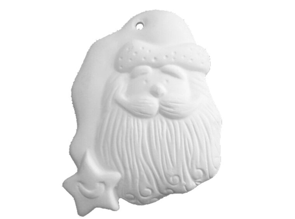 Ceramic Santa Ornament