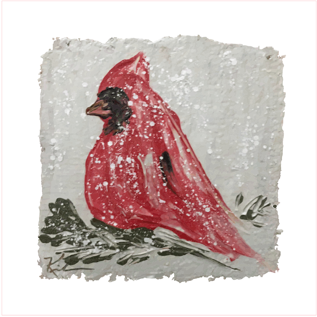 Southern Cotton Mill GA Red Bird Ornament