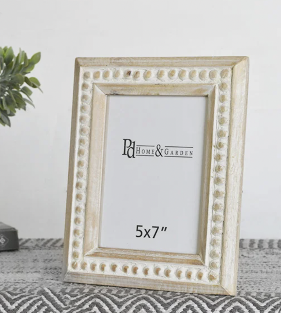 Beaded Wood Frame- 5x7