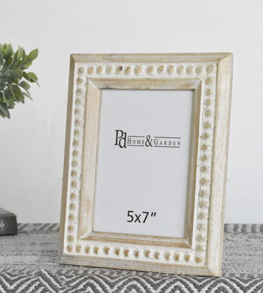 Beaded Wood Frame- 5x7