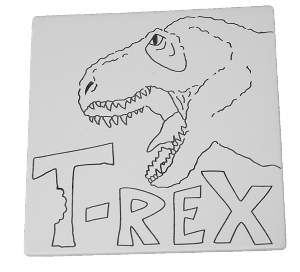 Ceramic T-Rex Tile