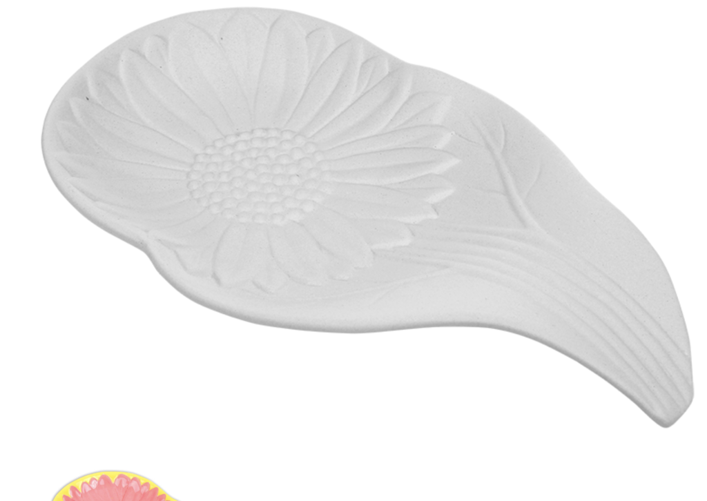 Ceramic Sunflower Spoon Rest