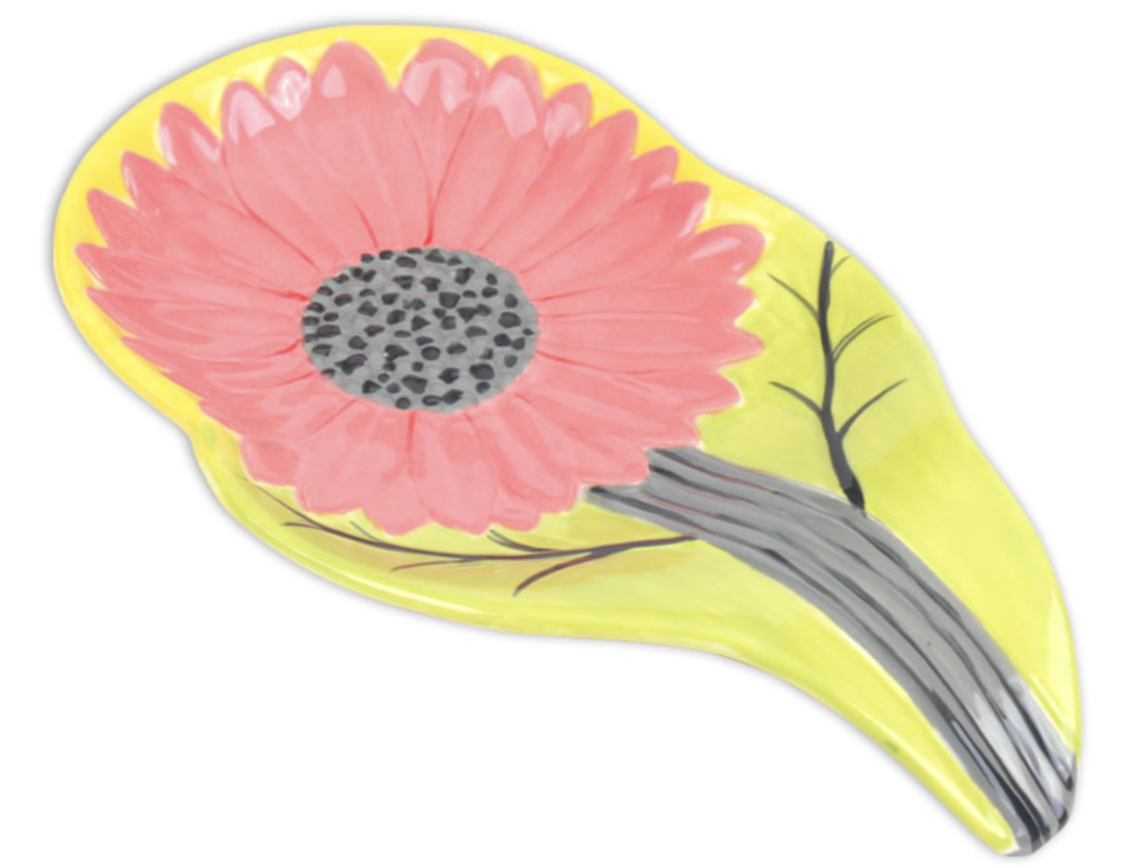 Ceramic Sunflower Spoon Rest