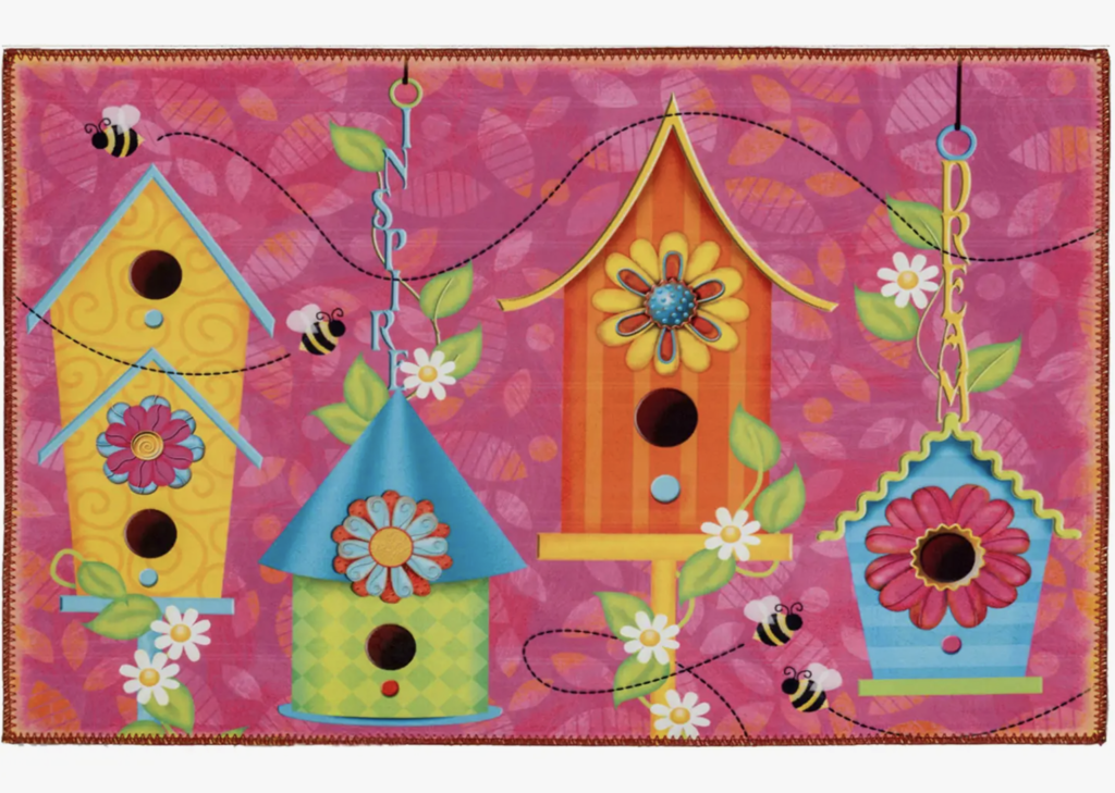 Birdhouse Village Olivia's Home Rug 22" x 32"
