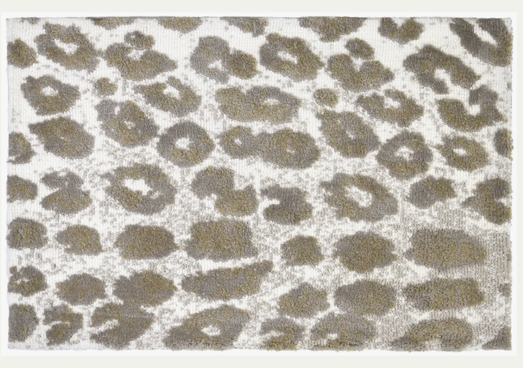 White Leopard Simple Spaces 21" x 33"
