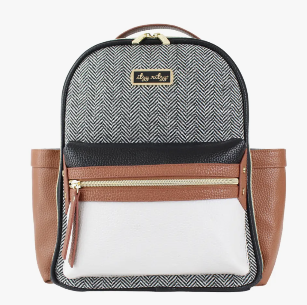 Itzy Ritzy Coffee Cream Mini Diaper Bag Backpack The Stompin Grounds