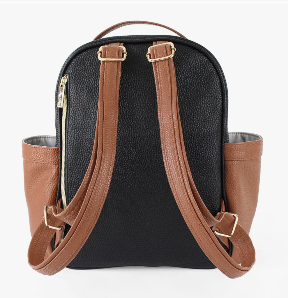 Itzy Ritzy Coffee & Cream Mini Diaper Bag Backpack