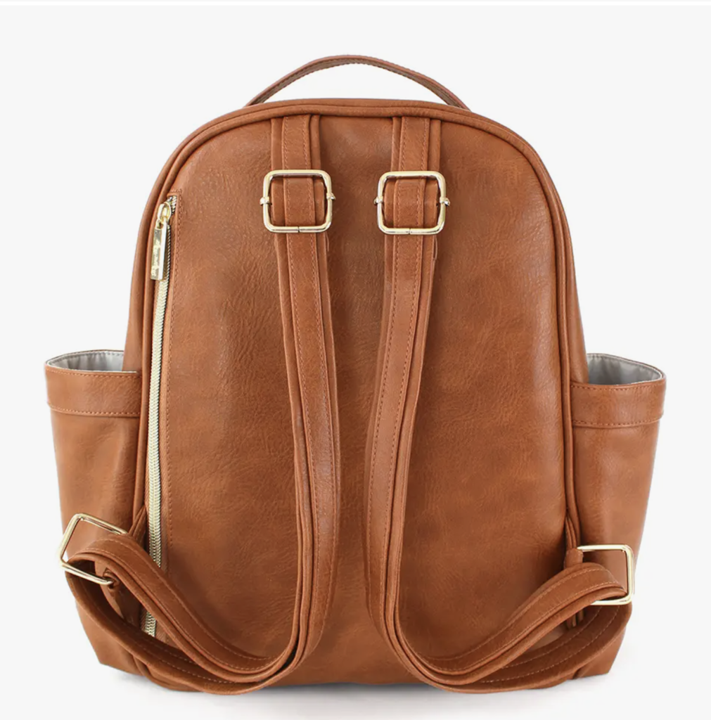 Itzy Ritzy Cognac Mini Diaper Bag Backpack