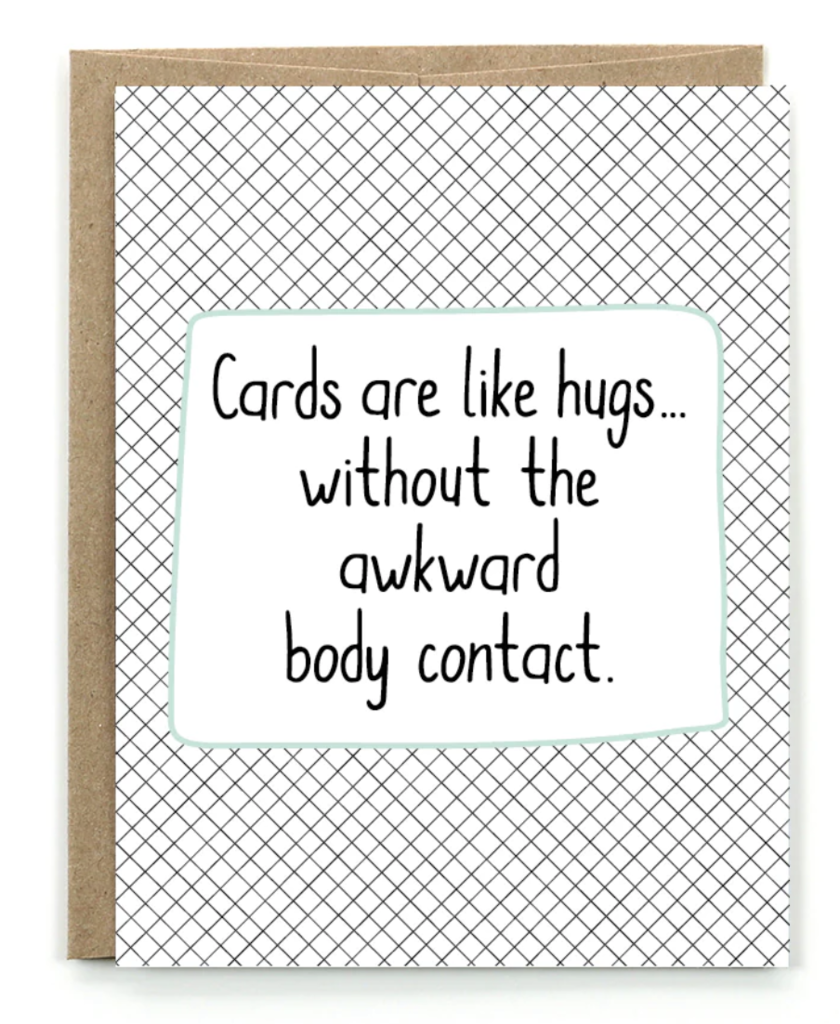 Awkward Hugs Greeting Card