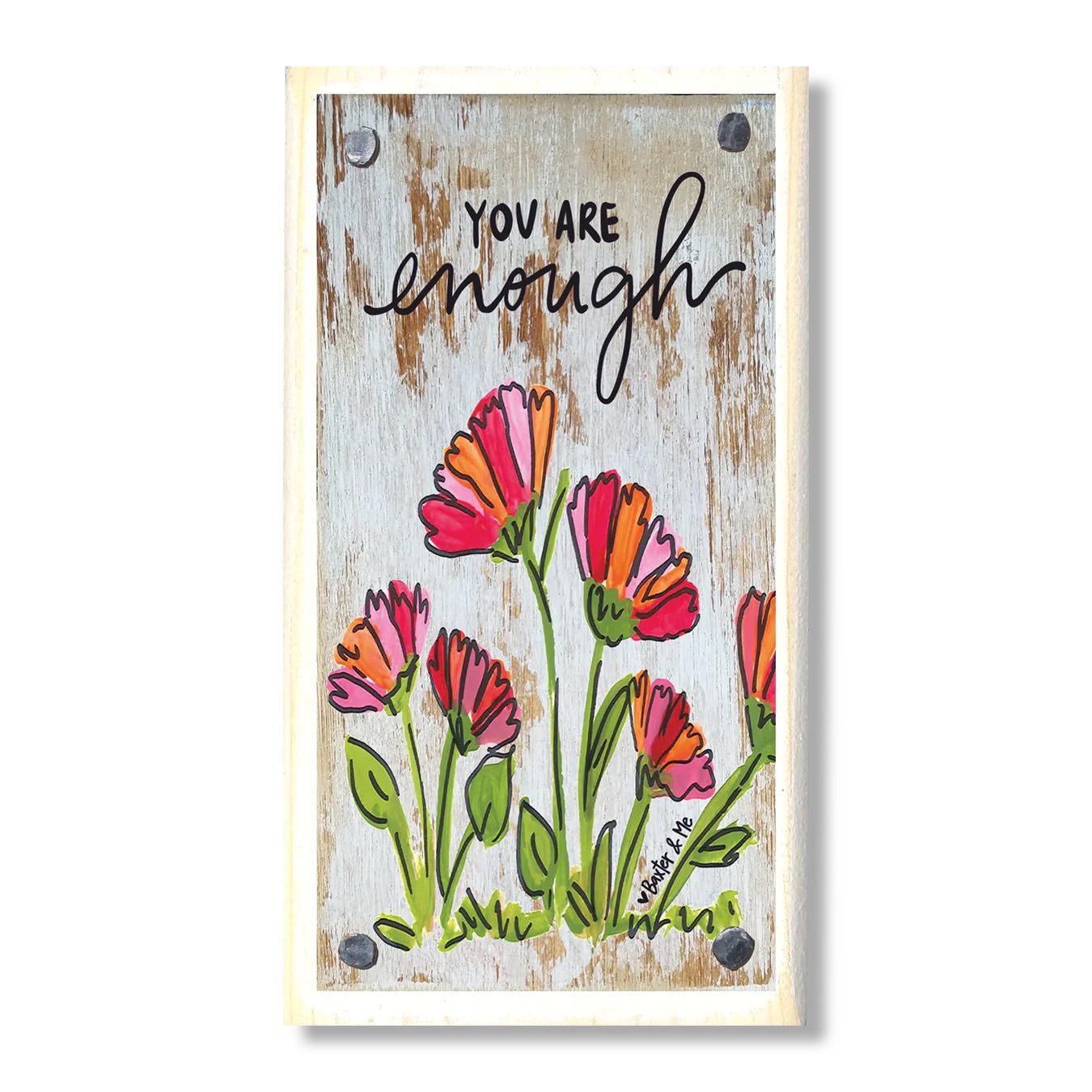 You Are Enough Happy Block