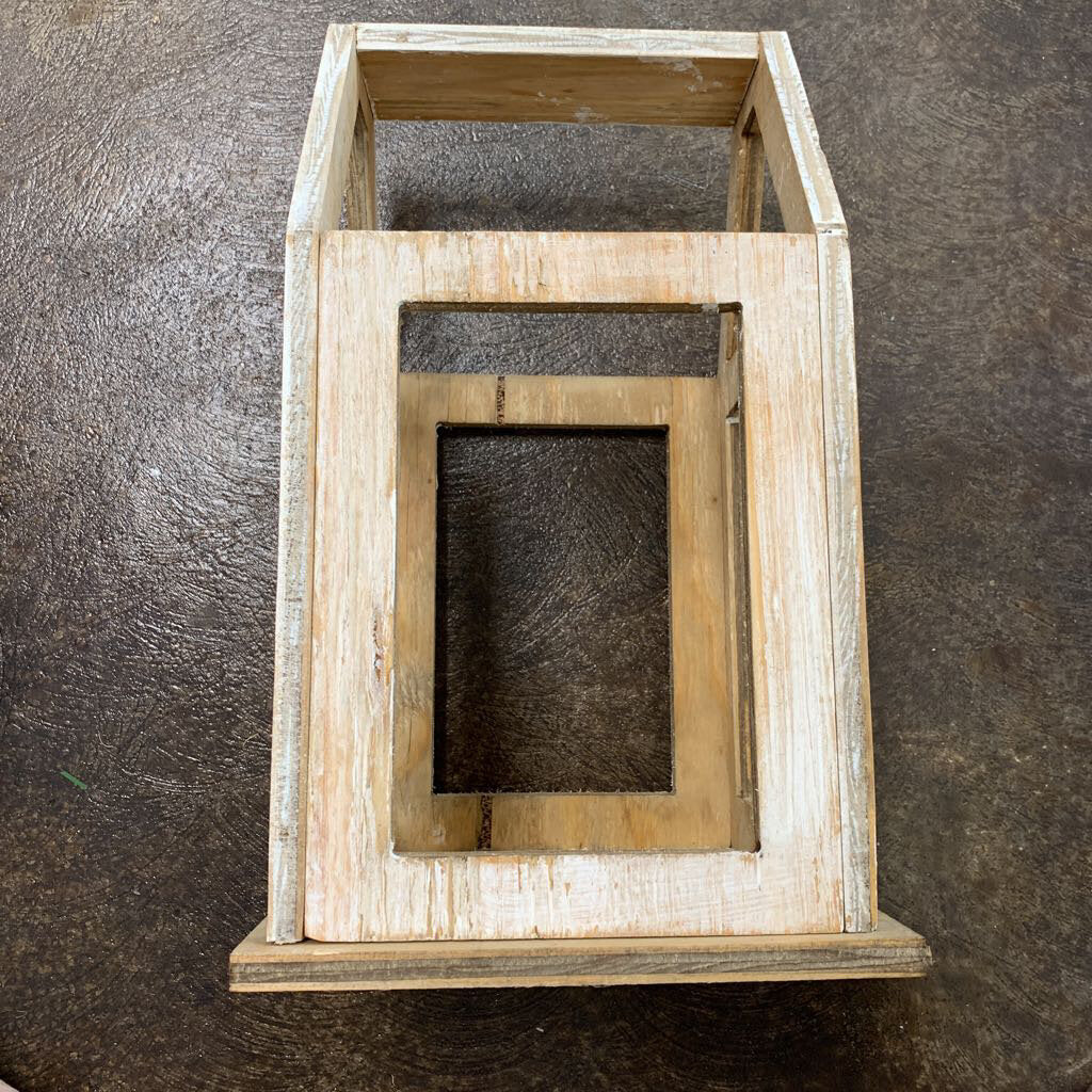 Large White Laurel Lantern