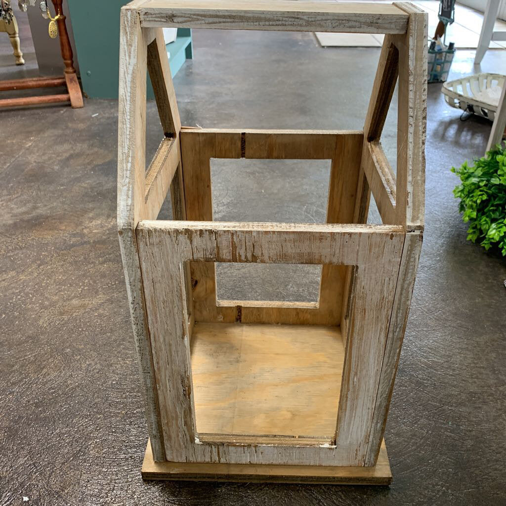 Large White Laurel Lantern