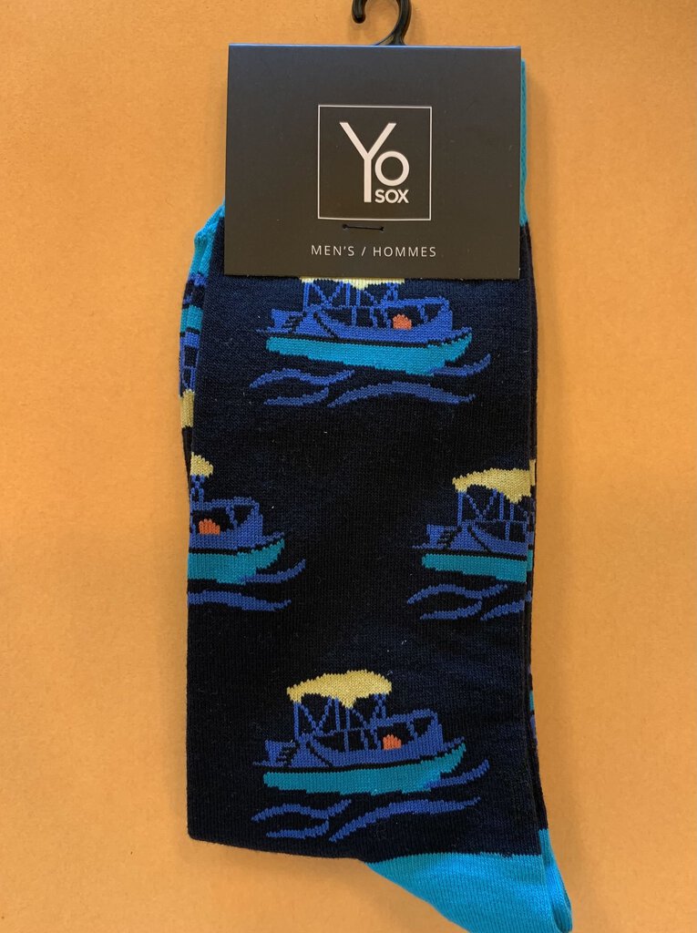 Men's Crew Sock, Pontoon Boat