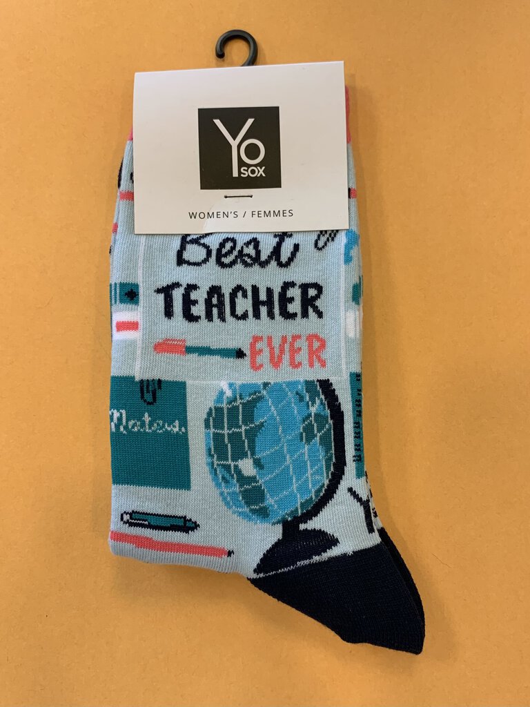 Women's Crew Sock, Best Teacher