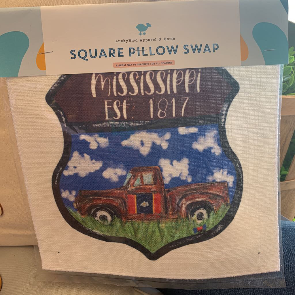 Square Pillow Highway Sign State MS