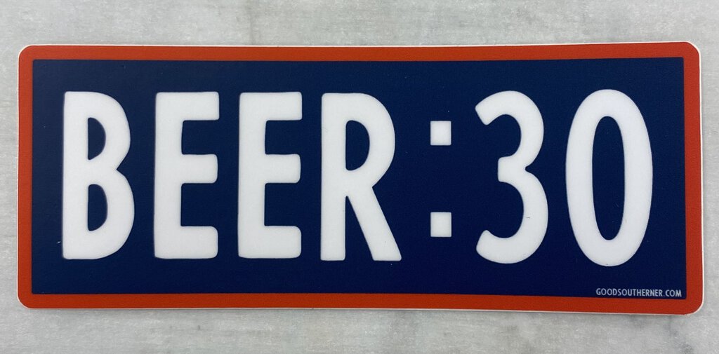 Beer:30 Sticker