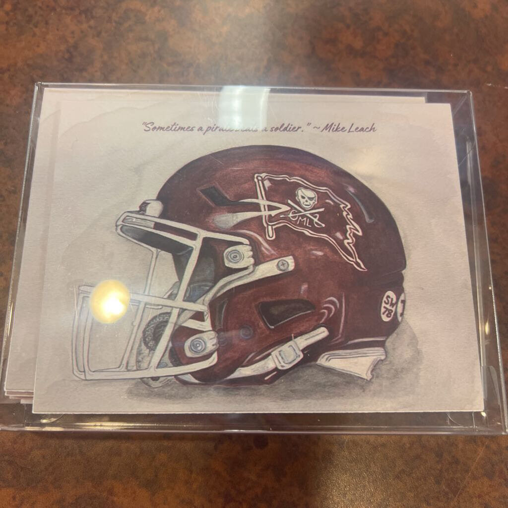 Mike Leach Helmet Note Cards