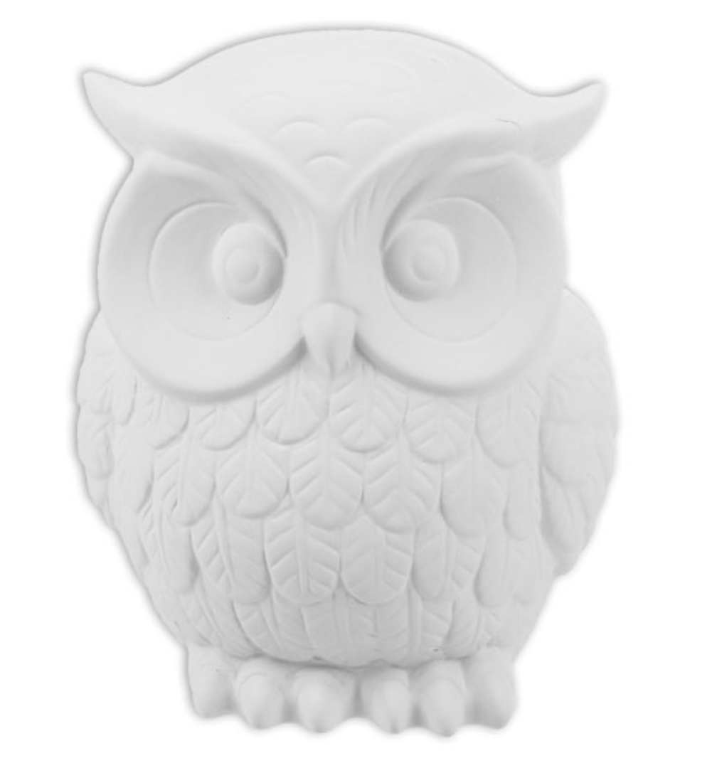Ceramic Baroque Owl