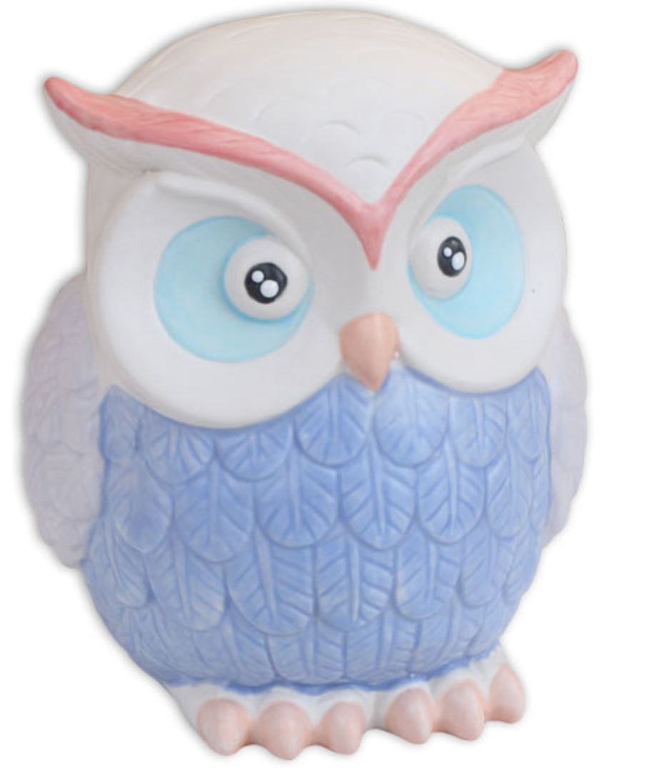 Ceramic Baroque Owl