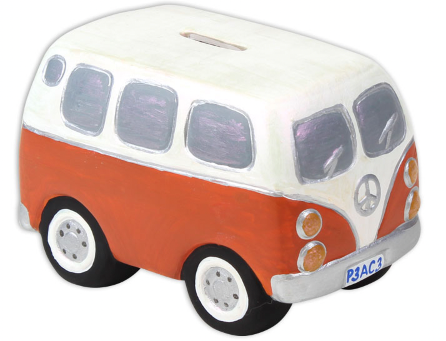 Ceramic Hippie Van Bank