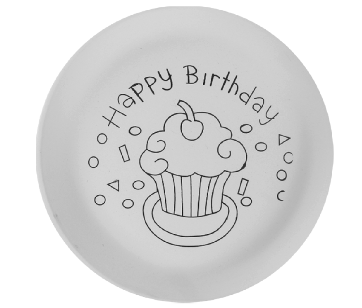 Ceramic Happy Birthday Plate