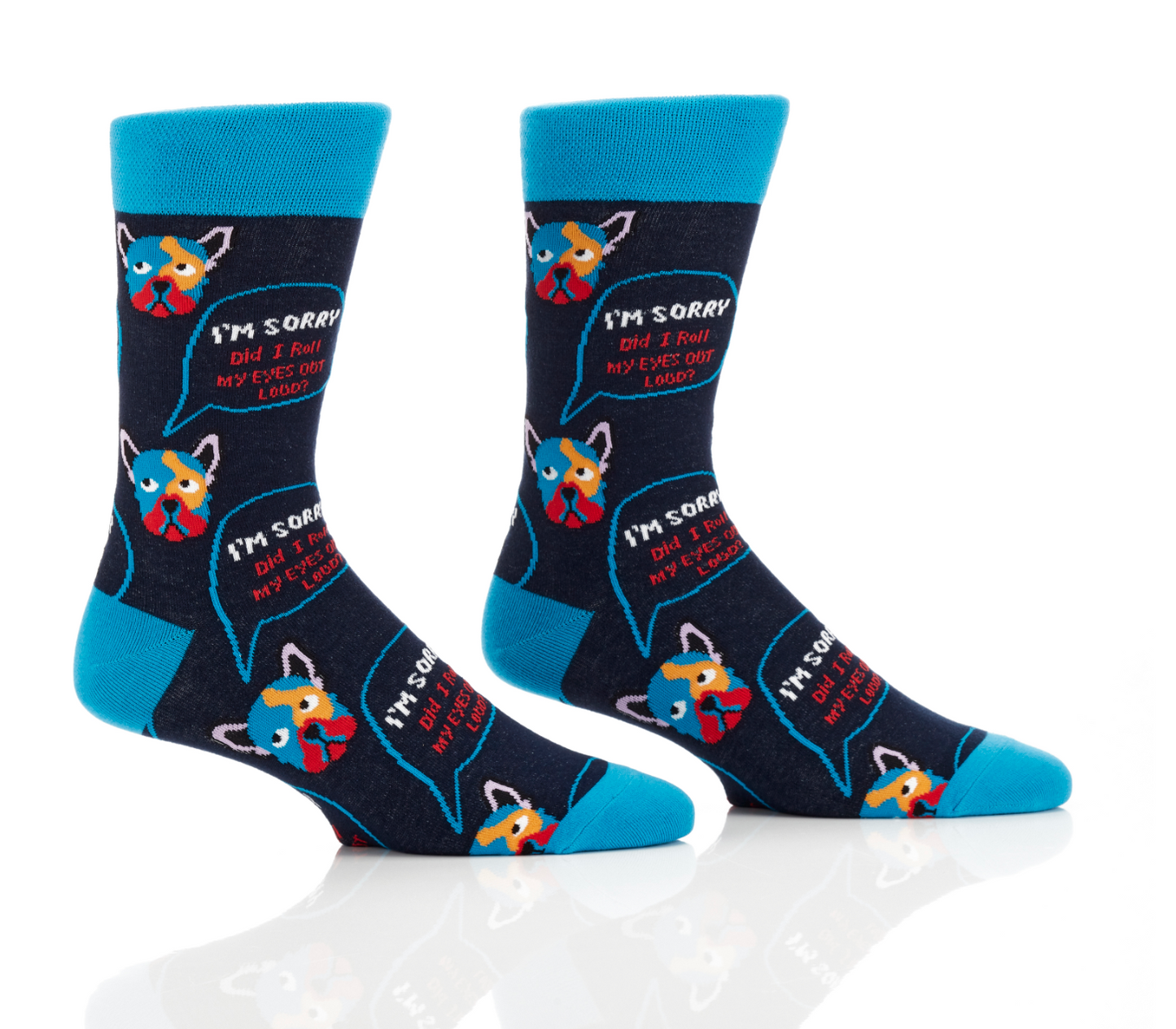 Men's Crew Sock, Roll Eyes