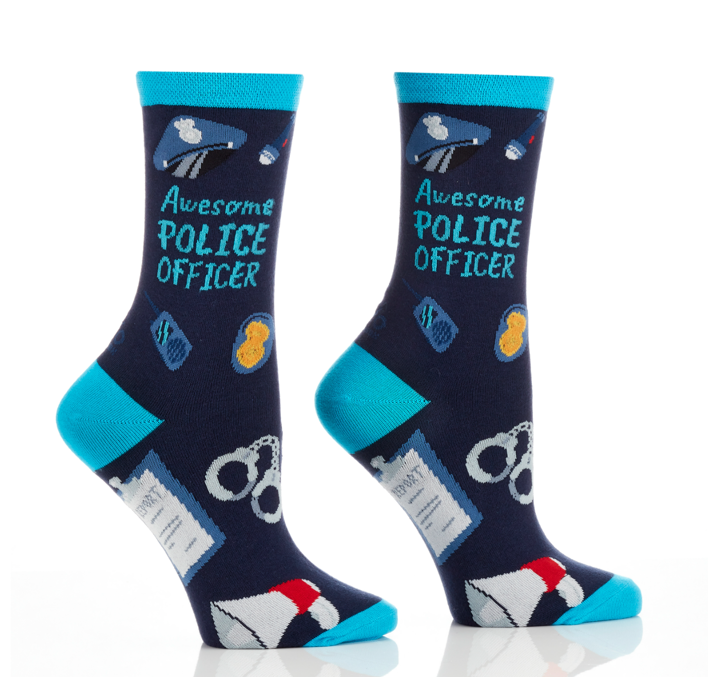 Women's Crew Sock, Police Officer