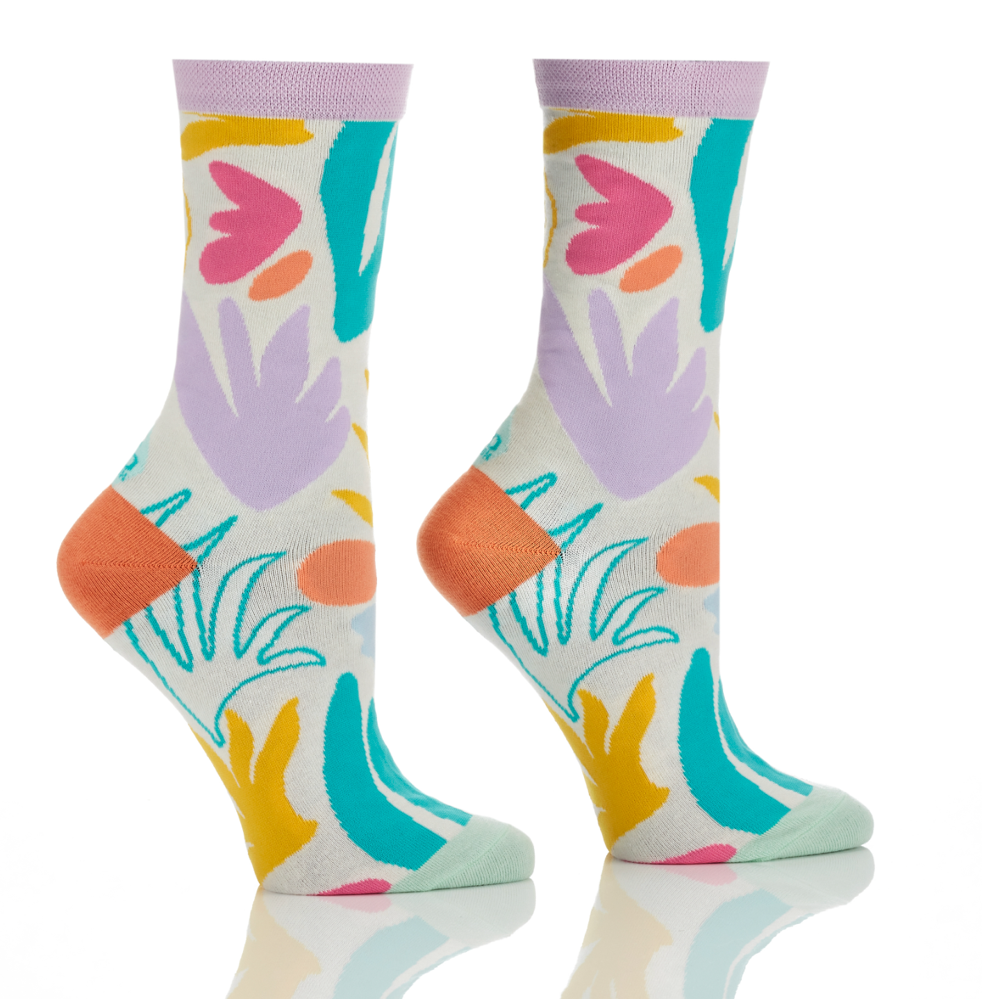 Women's Crew Sock, Abstract Nature