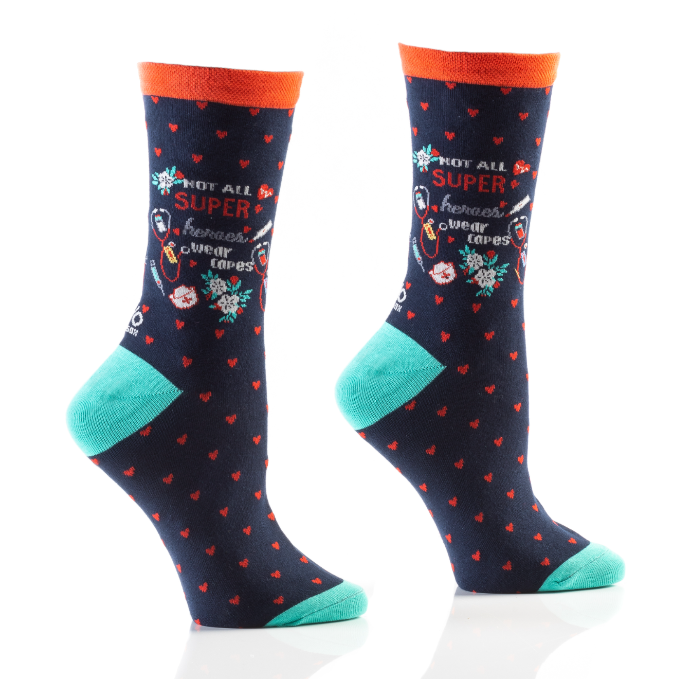 Women's Crew Sock, Nurse Dark