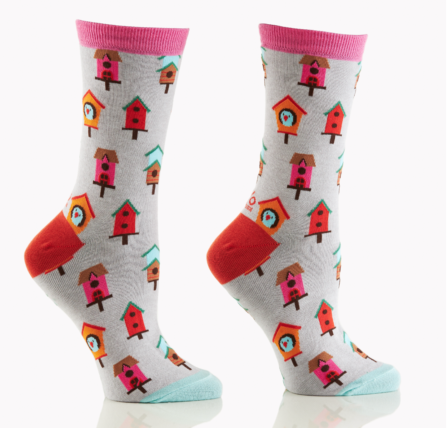 Women's Crew Sock, Birdhouse