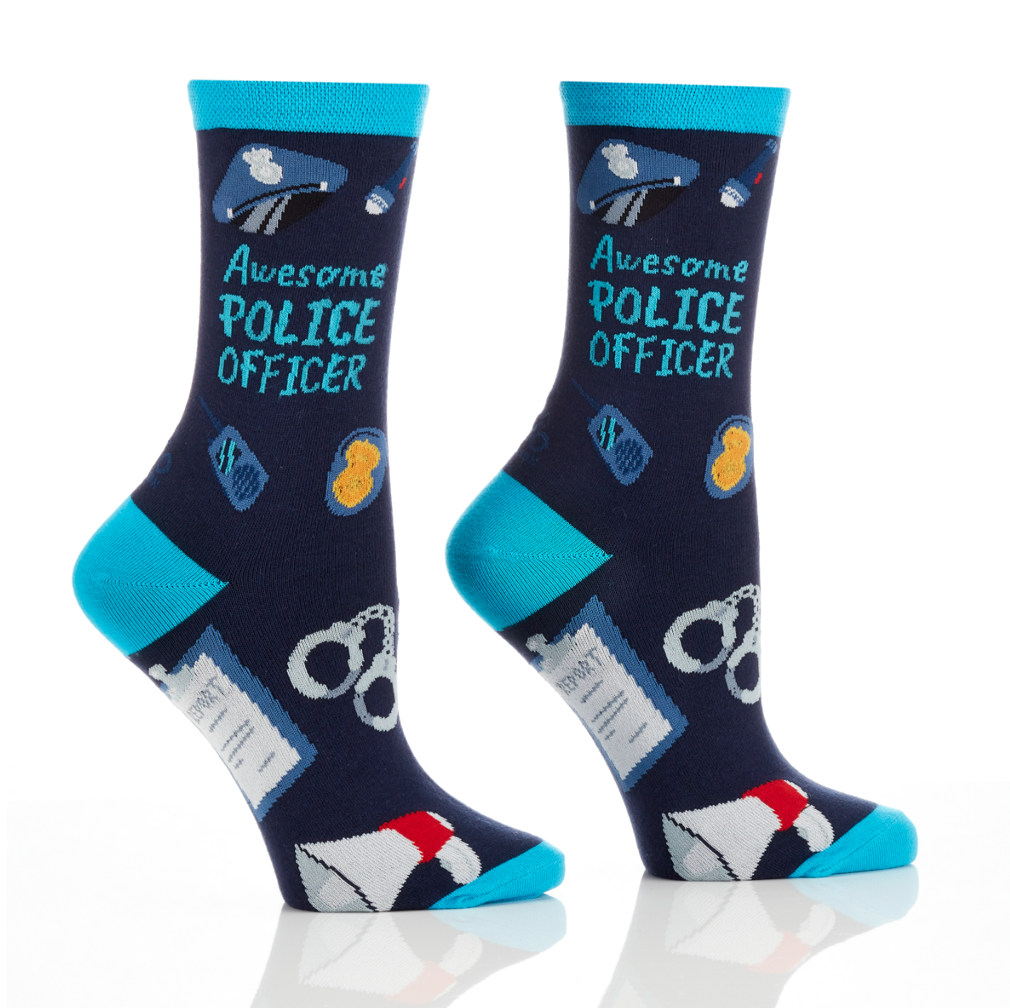 Women's Crew Sock, Police Officer