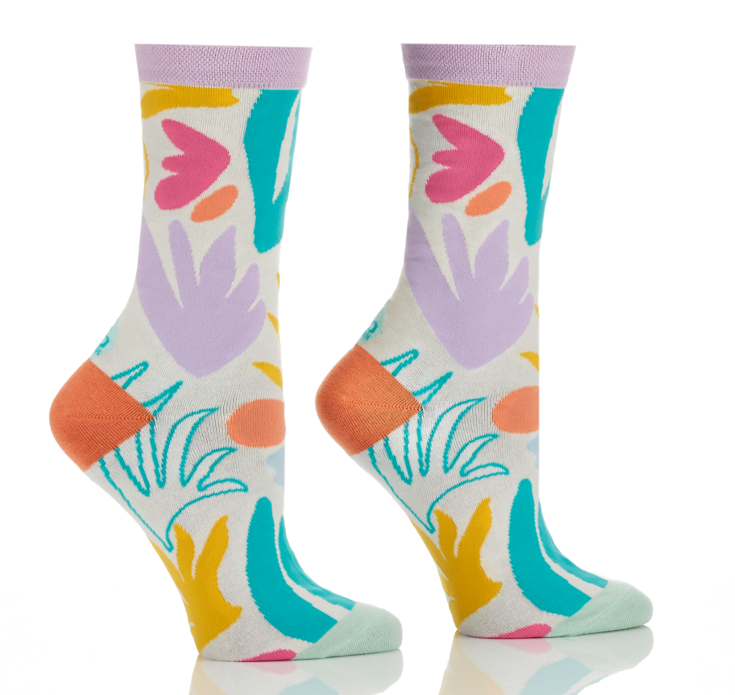 Women's Crew Sock, Abstract Nature