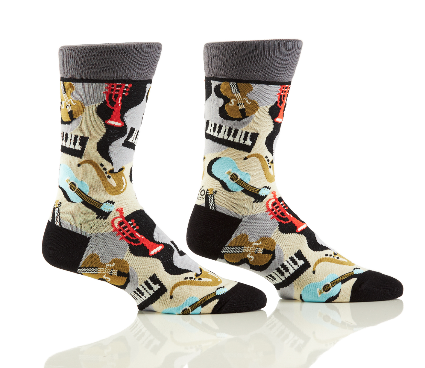 Men's Crew Sock, Musical Instruments