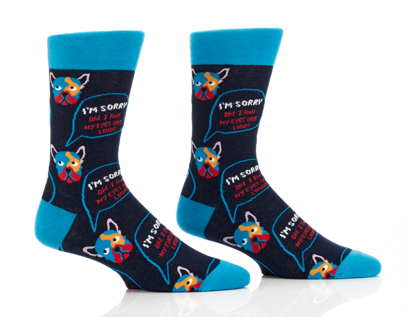 Men's Crew Sock, Roll Eyes
