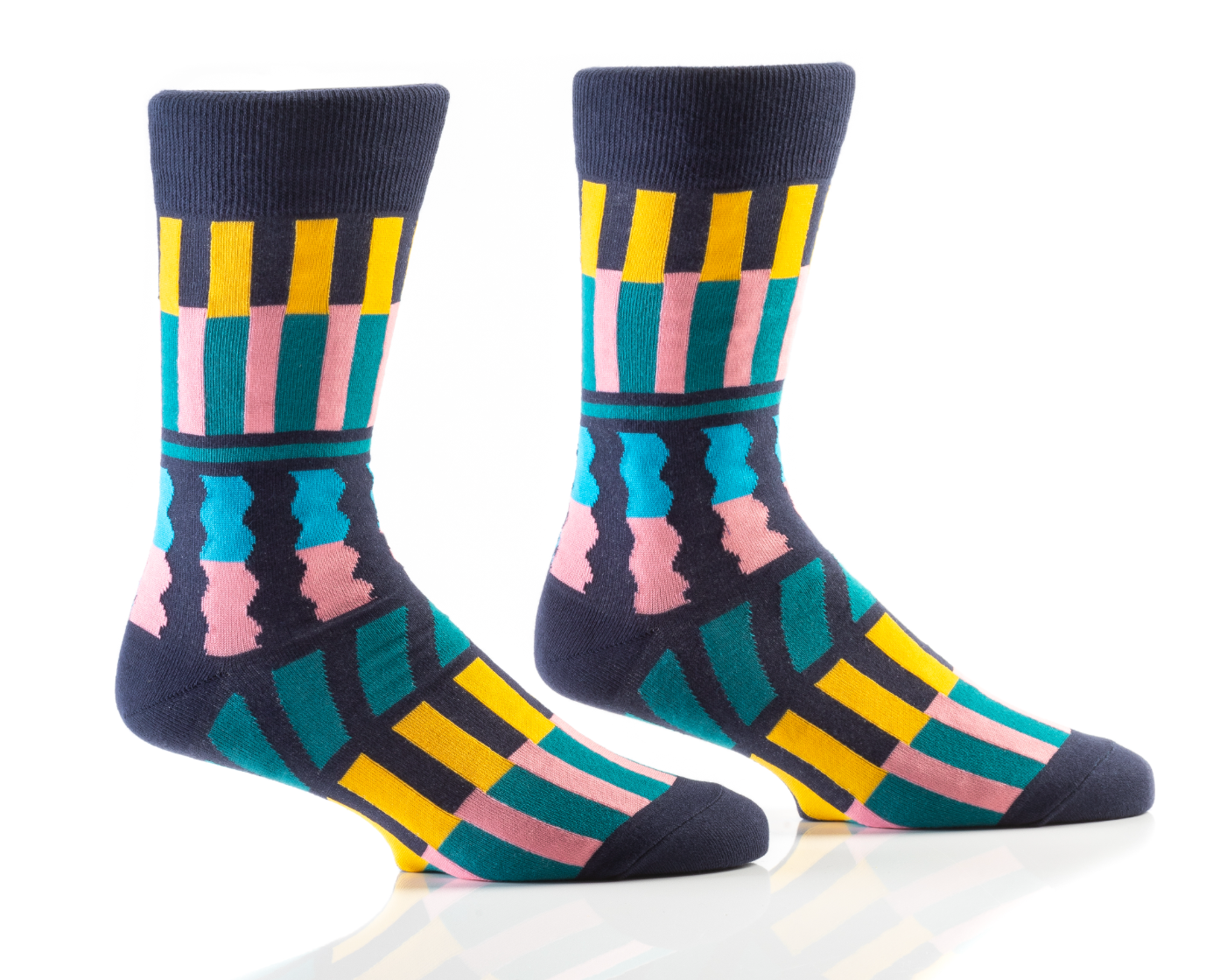 Men's Crew Sock, Abstract
