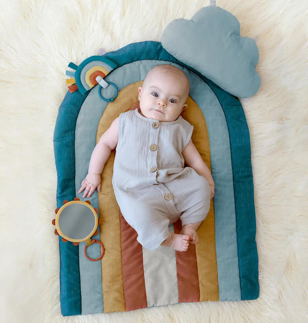 Ritzy Tummy Time Rainbow Play Mat