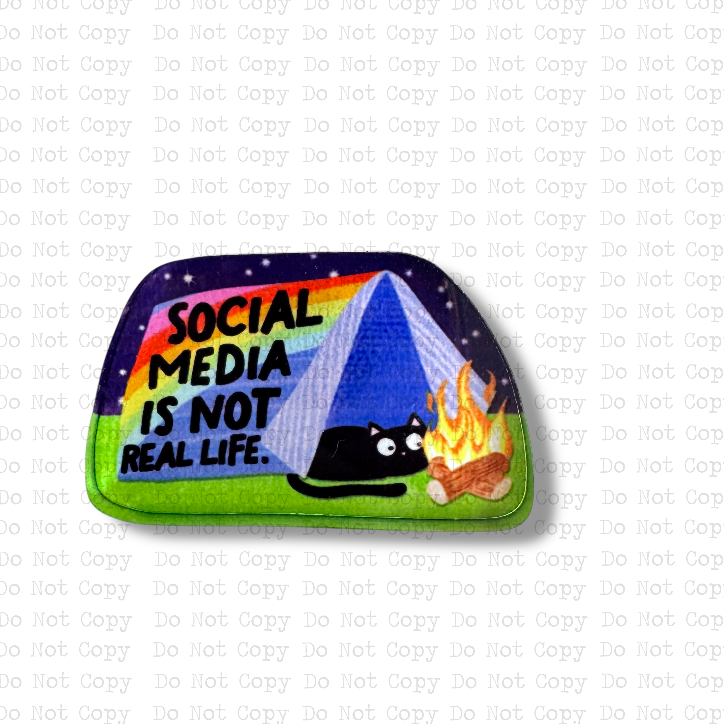 Social Media Not Real Life Lapel Pin – The Stompin' Grounds