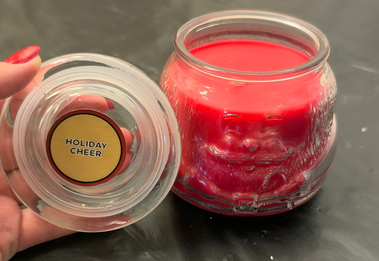 Circle E Santa Candle- Holiday Cheer