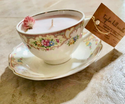 Vintage Teacup Candle Class $35 5-2-26 10:00-12:00