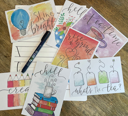 Back to School Handlettering Class $45 8-26-25 6:00-8:00