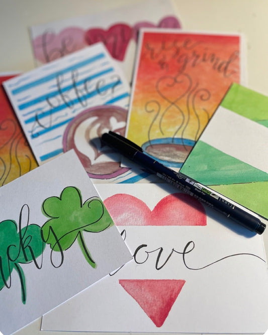 Handlettering and BYOW(Bring Your Own Wine) Chocolate Provided $45 2-19-26 6:00-8:00