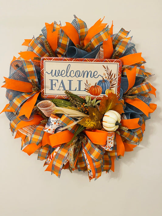 Welcome Fall Wreath Class  $65   10-14-23  10:00-12:00