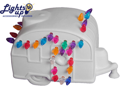 Ceramic Christmas Camper